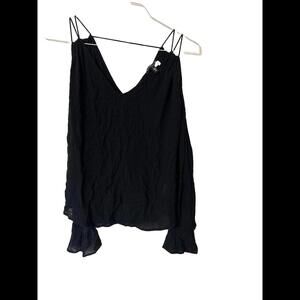 Women's Jessica Simpson Black‎ Coulder Shouler Top Size S